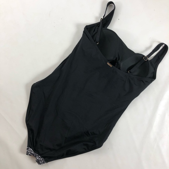 Calvin Klein one piece black & white swimsuit. 16 - Picture 3 of 6